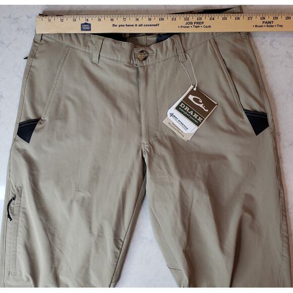 NWT DRAKE Waterfowl Systems Tech Stretch Pant 2.0 Khaki Men's Size 34W/32L - Picture 9 of 12